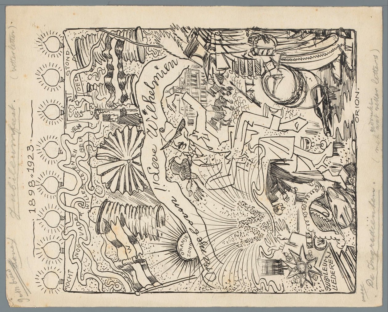 25º aniversário de Wilhelmina do seu reinado
Celebrações jubilares 1898-1923 (título sobre o objecto) de Patricq Kroon (signed by artist)