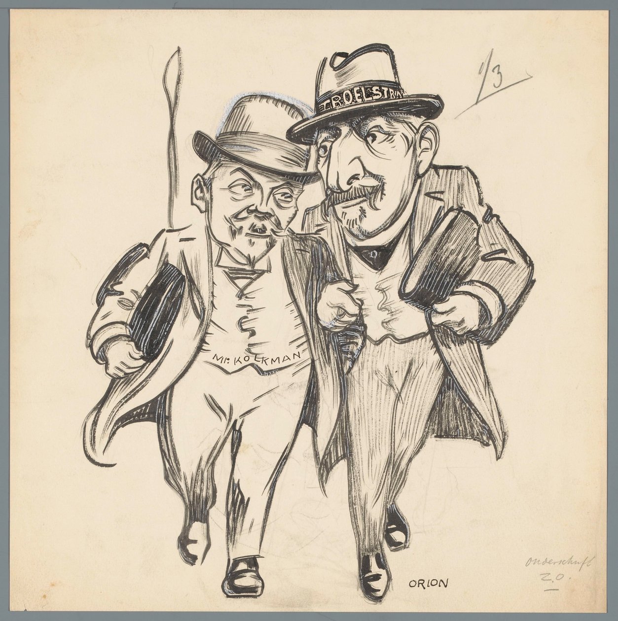 Troelstra e Kolkman
Amor romântico na revisão constitucional (título sobre o objecto) de Patricq Kroon (signed by artist)