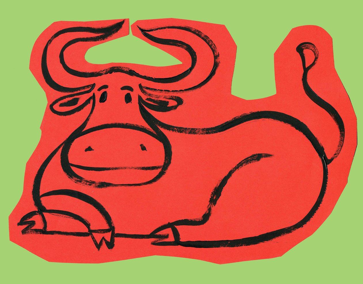 Horóscopo: o signo do touro. Ilustração de P. La Porta. de Patrizia La Porta