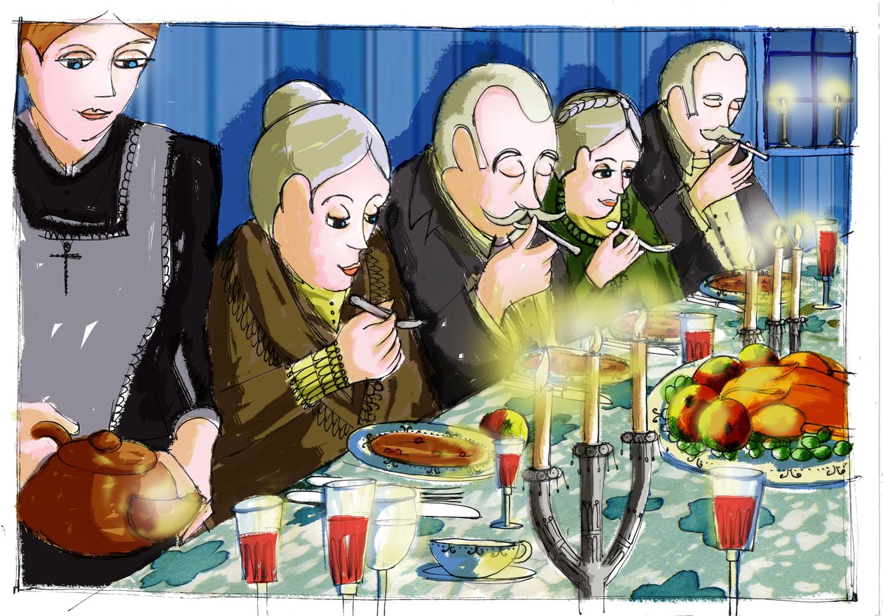 Ilustração para "A Festa de Babette" de Karen Blixen (Babette