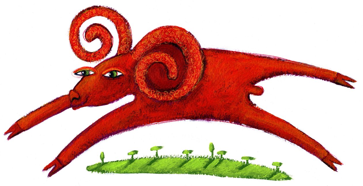 Representação do signo zodiacal de Carneiro 2014 de Patrizia La Porta