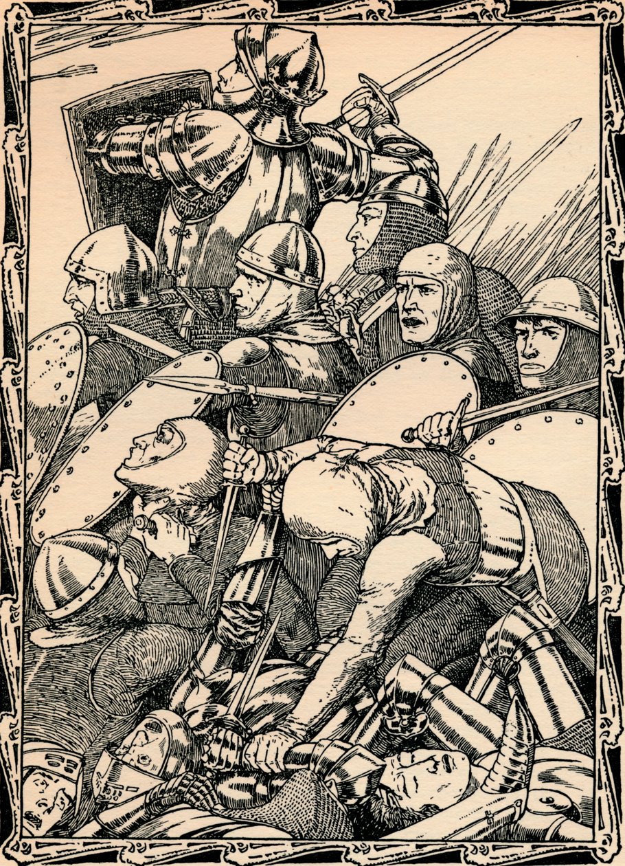 Na batalha de Agincourt, 1902 de Patten Wilson