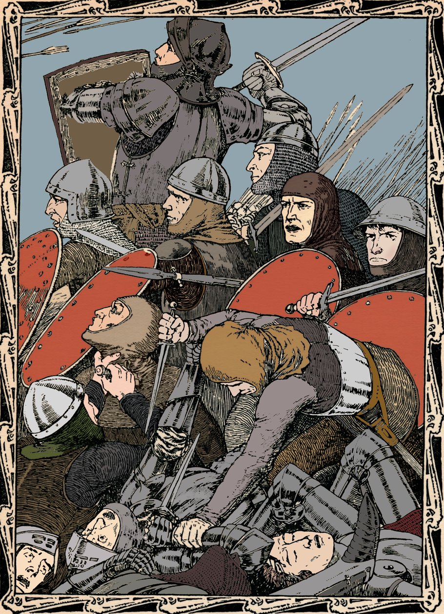 Na batalha de Agincourt, 1902 de Patten Wilson