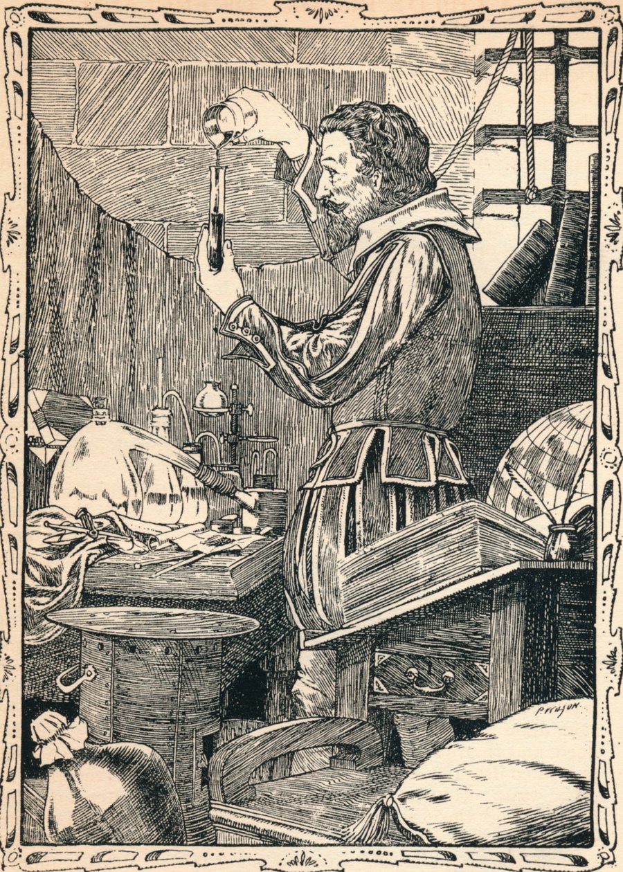 Guy Fawkes, preparando o jogo lento, 1902 de Patten Wilson