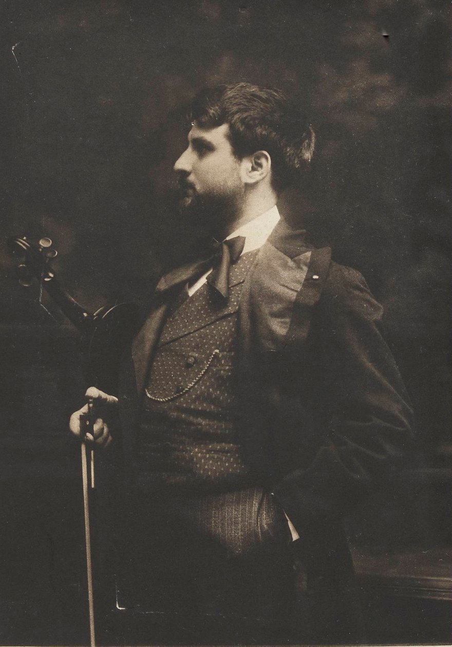 Retrato da violinista e compositora Joan Manén y Planas 1883-1971 , c. 1910. de Pau Audouard
