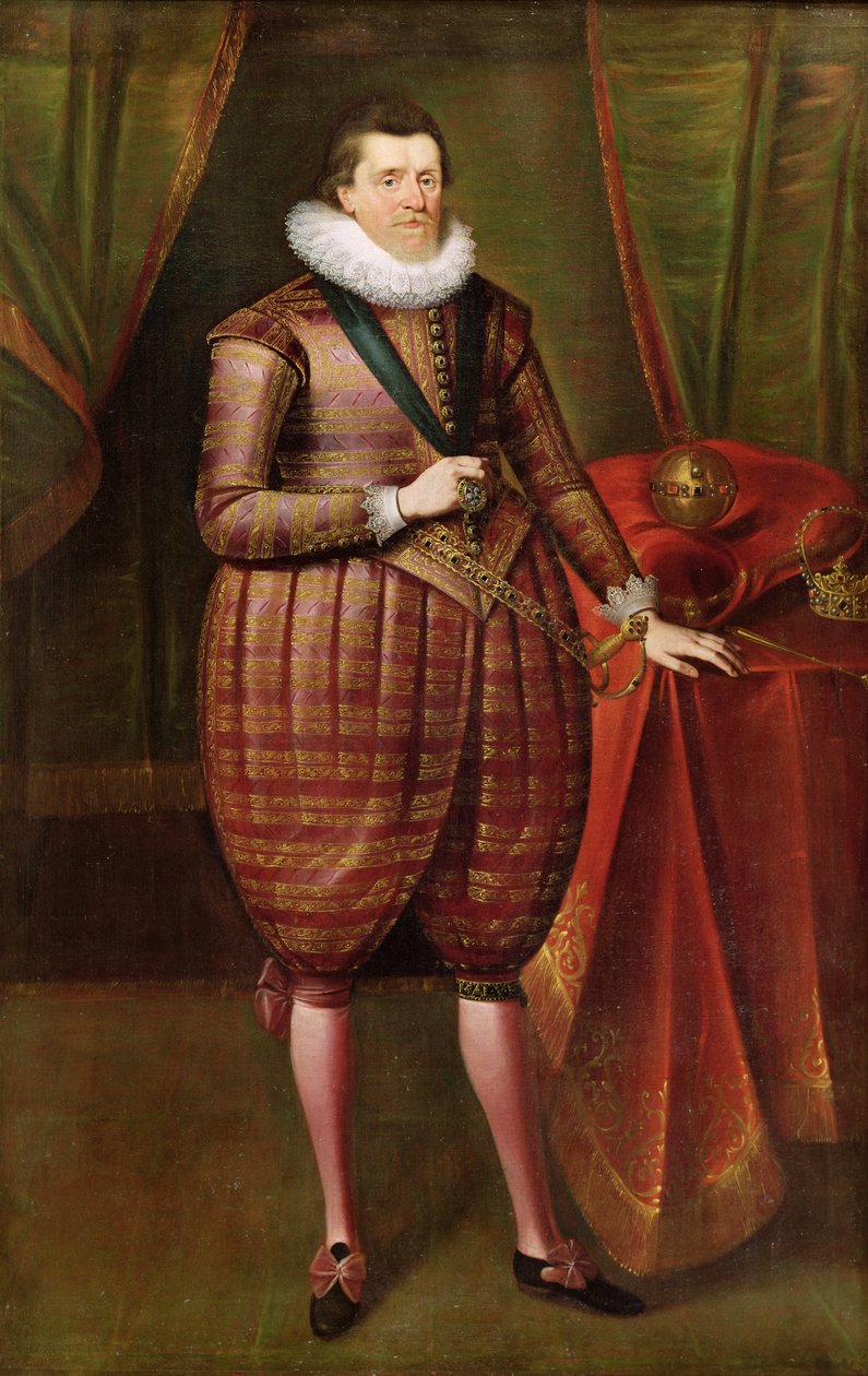 Tiago VI da Escócia e eu da Inglaterra (1566-1625), c.1618 de Paul van Somer