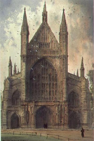 Catedral de Winchester: vista da frente oeste de Paul Braddon
