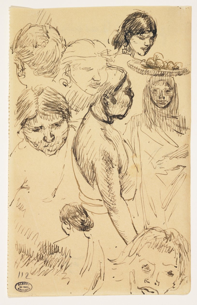 Estudos de mulheres de Paul Albert Besnard