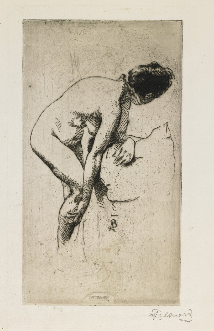 Estudo da figura feminina nua, 1886 de Paul Albert Besnard