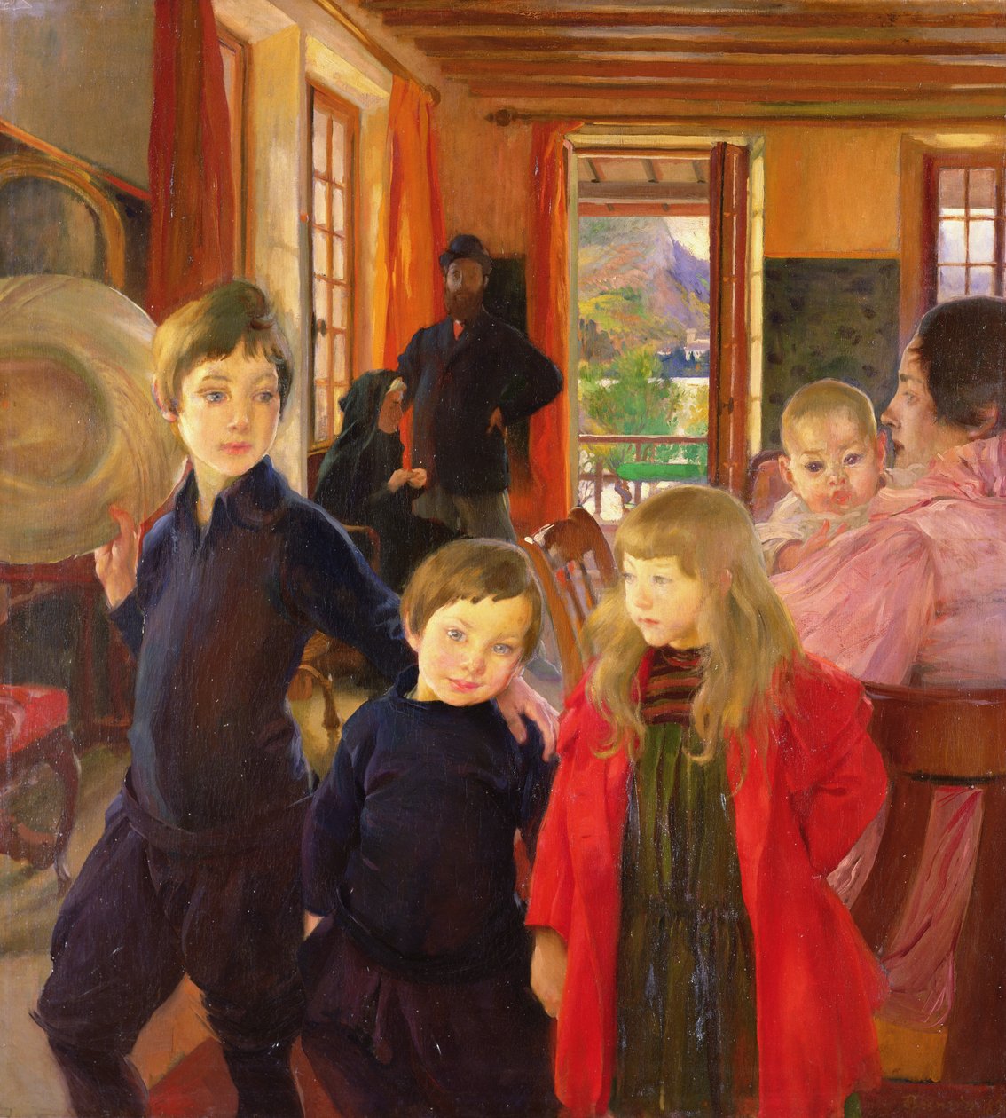 A família dos artistas, 1890 de Paul Albert Besnard