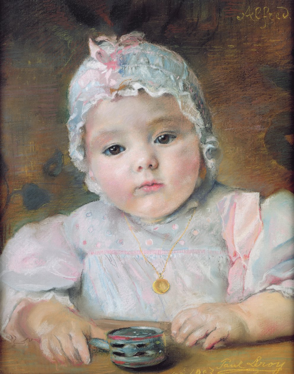 Retrato de Alfred Leroy, 1907 (pastel sobre papel) de Paul Alexander Alfred Leroy