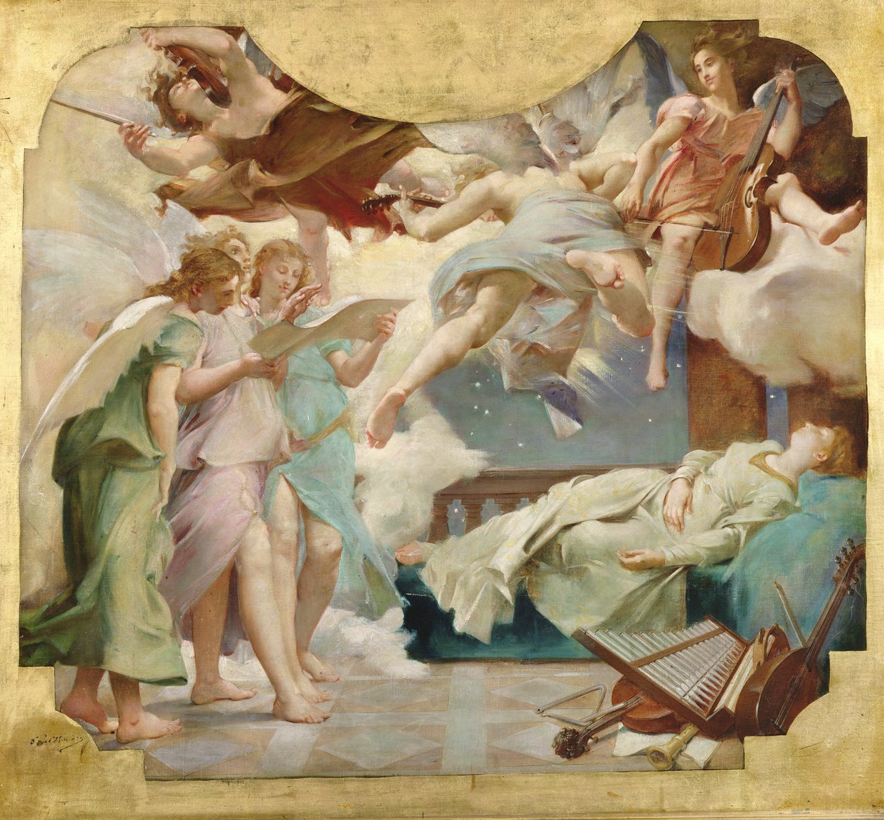 O sonho de Santa Cecília de Paul Baudry