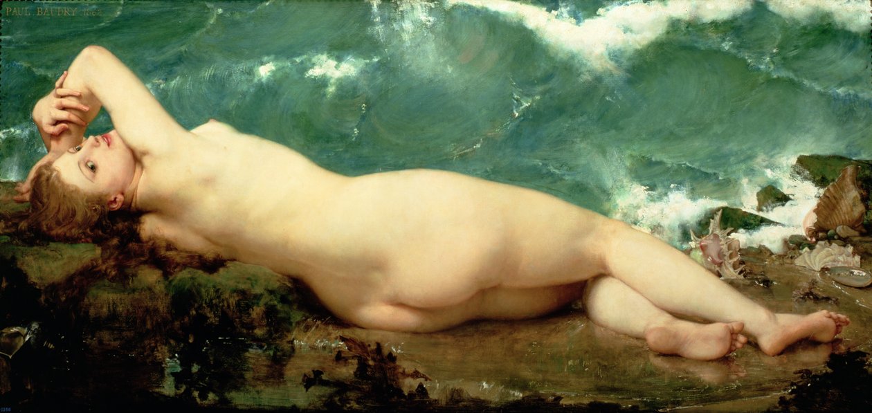 A pérola e a onda, 1862 de Paul Baudry