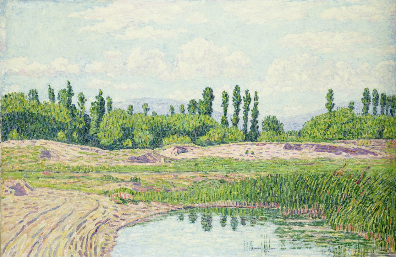 Paisagem, com, lagoa, perto, rimini de Paul Baum