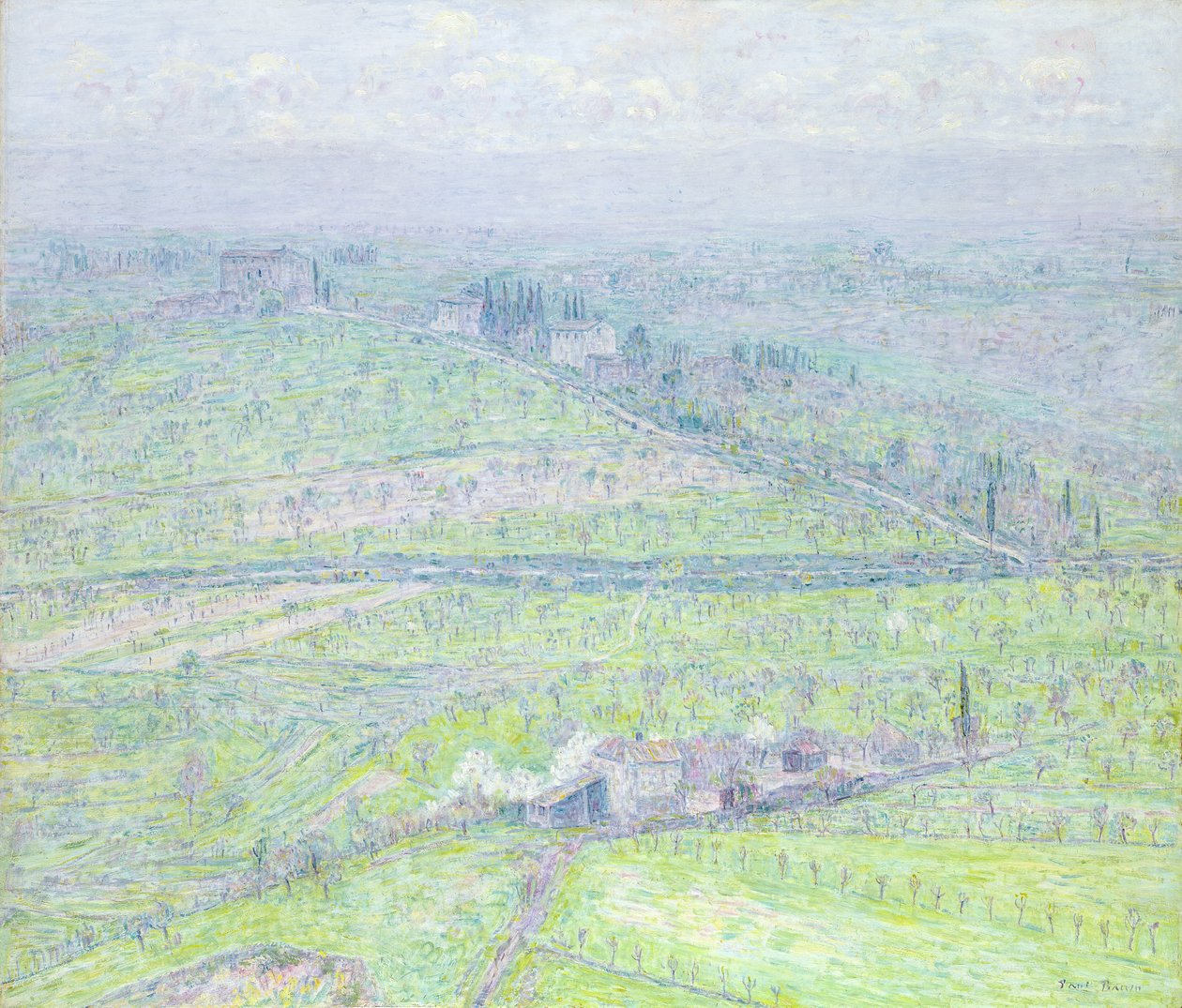 Paisagem toscana de Paul Baum
