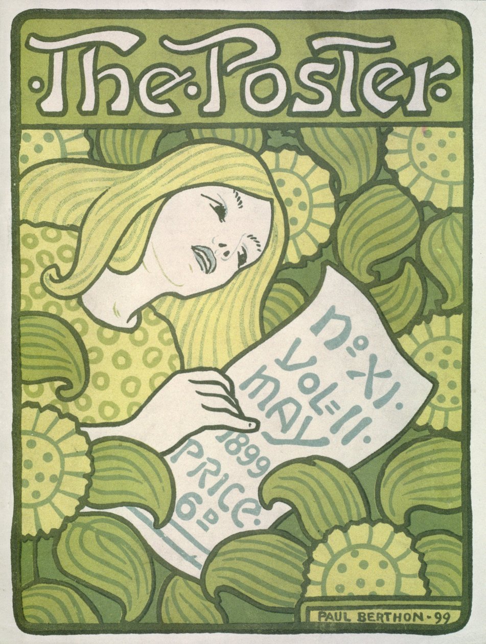 Capa do The Poster, vol.II, no.11, maio de 1899 de Paul Berthon