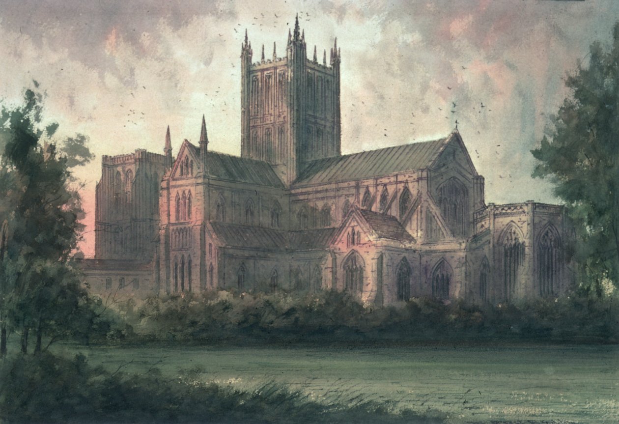 Catedral de Wells: vista do sudeste de Paul Braddon
