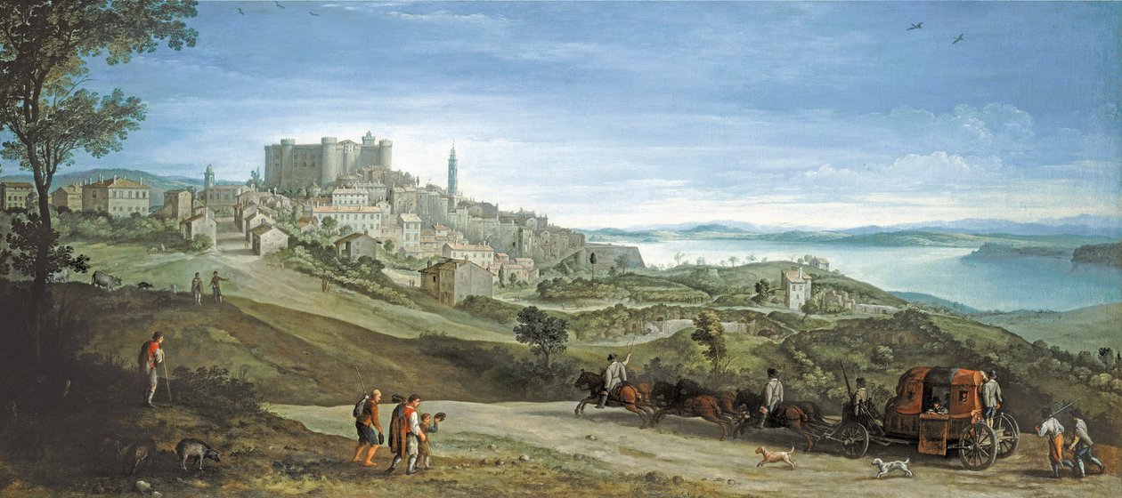 Vista de Bracciano de Paul Bril