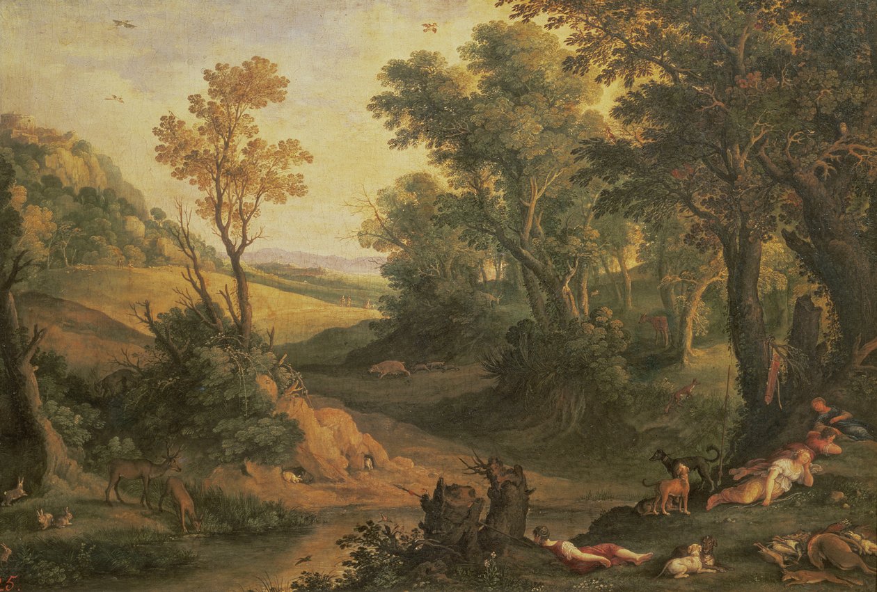 Paisagem italianizada de Paul Bril