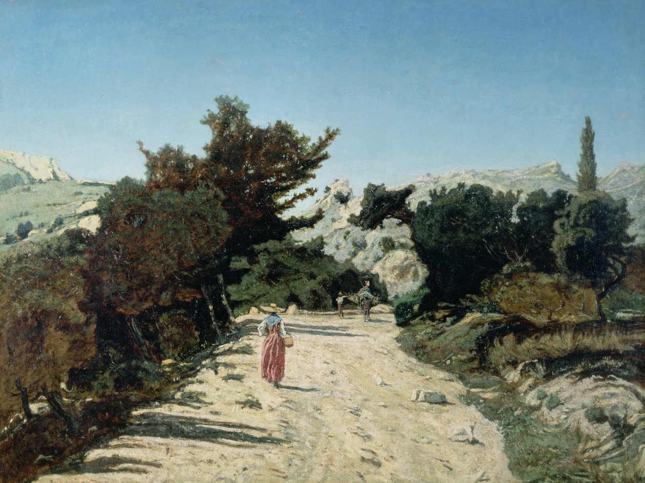 Estrada de Gineste, perto de Marselha, 1859 de Paul Camille Guigou