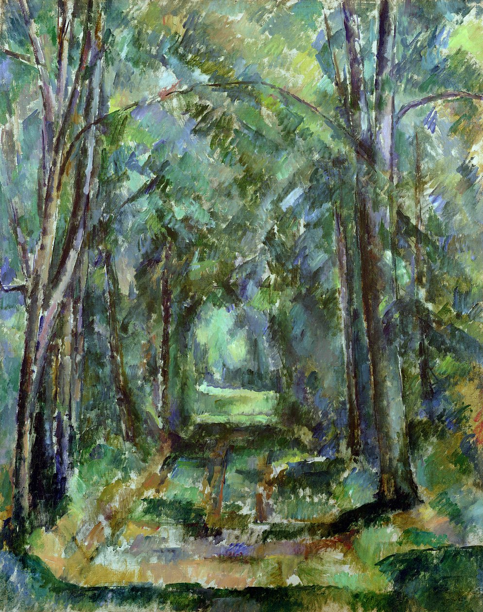 Avenida em Chantilly, 1888 de Paul Cézanne