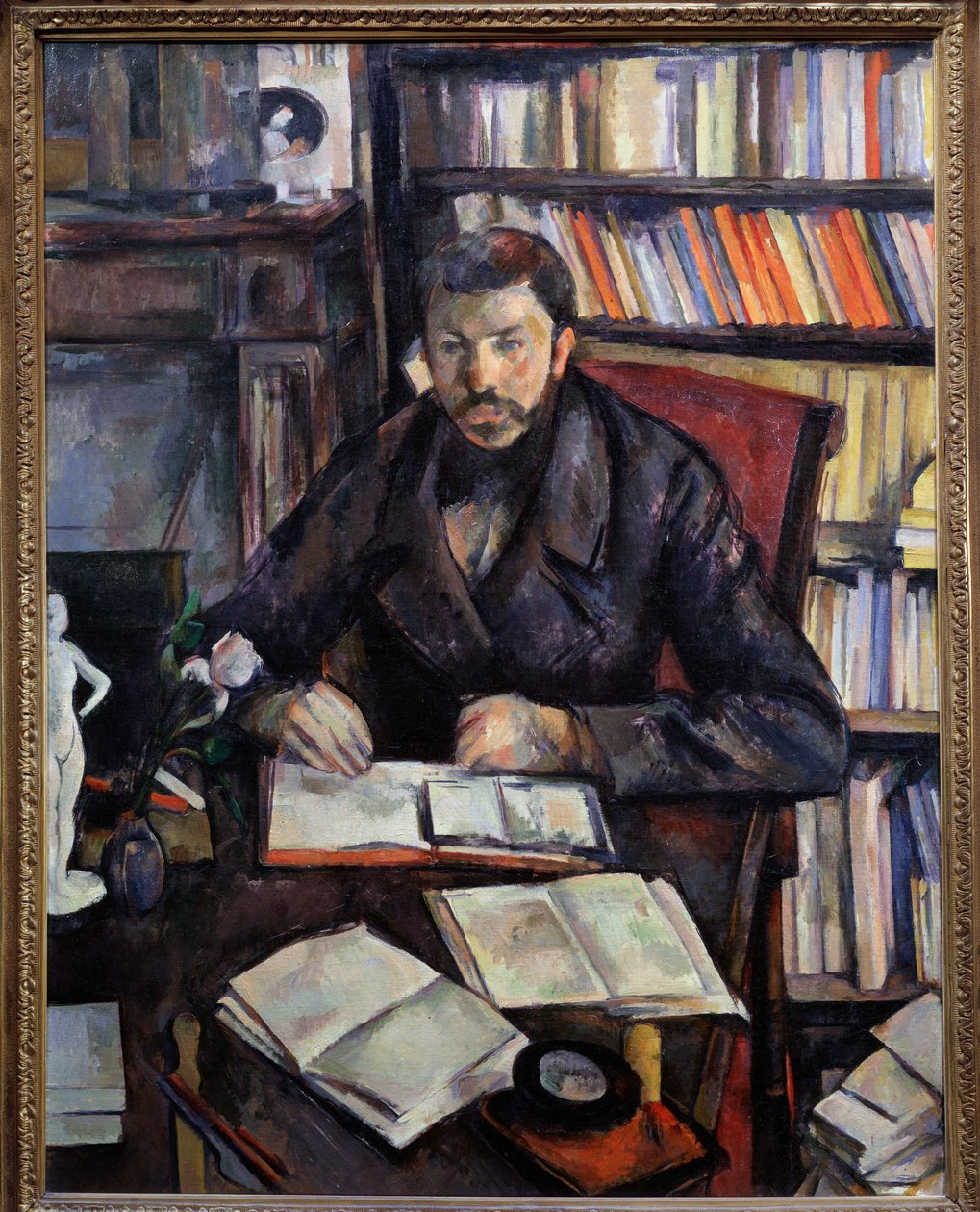 Retrato do crítico de arte Gustave Geffroy, 1895 de Paul Cézanne