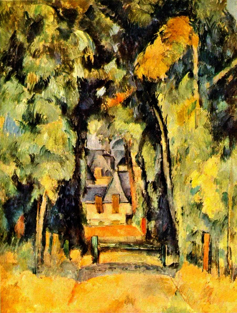 Estrada em Chantilly, 1888 de Paul Cézanne
