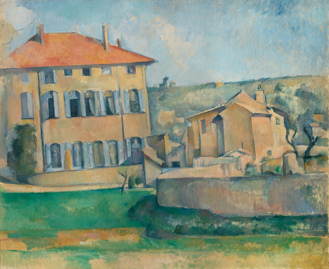 A casa em Aix (Jas de Bouffan), 1885-87 de Paul Cézanne