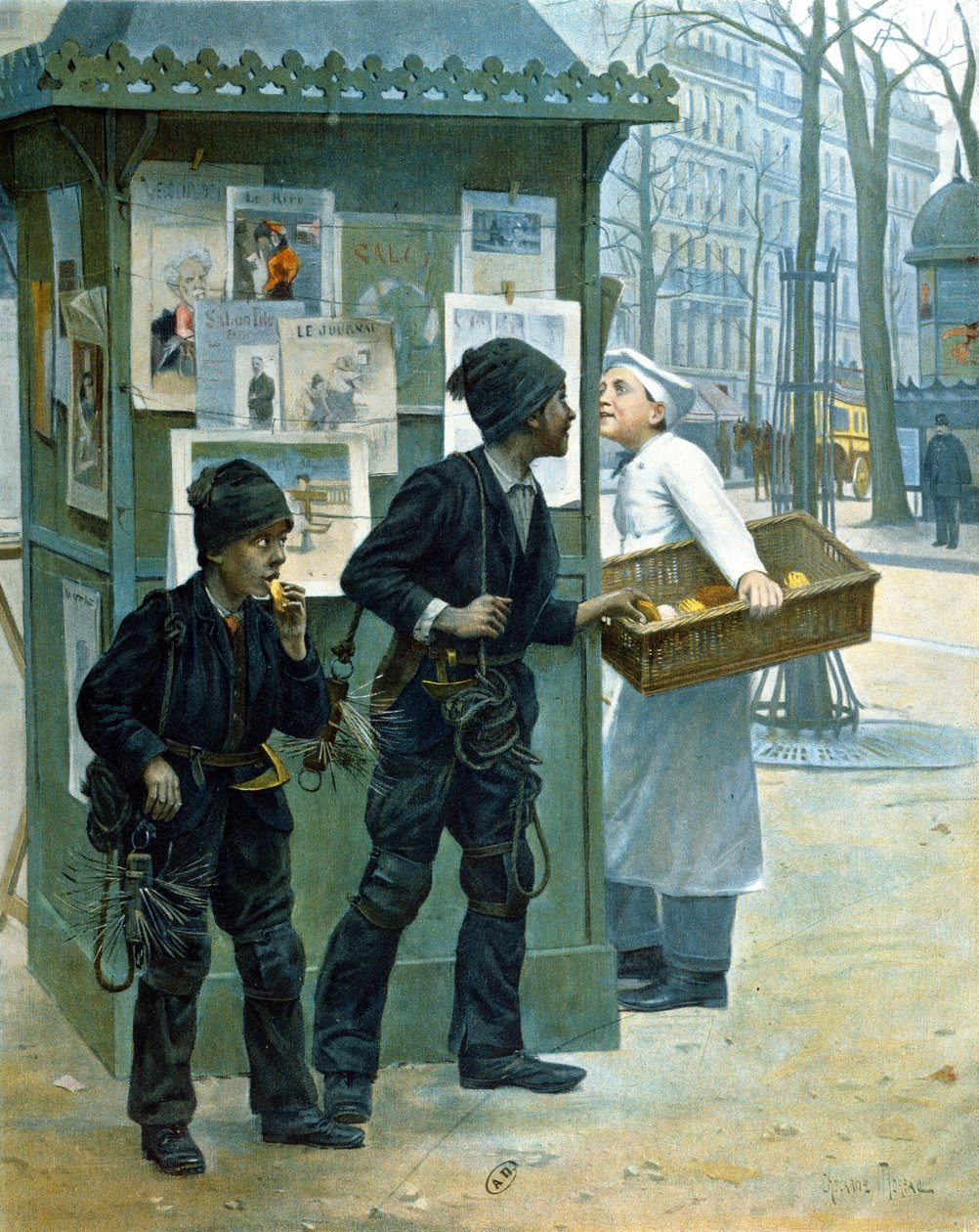 Chaminés varre roubar pão, 1897 de Paul Charles Chocarne Moreau