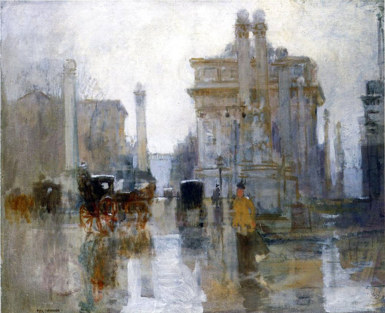 O arco de Dewey, c.1900 de Paul Cornoyer