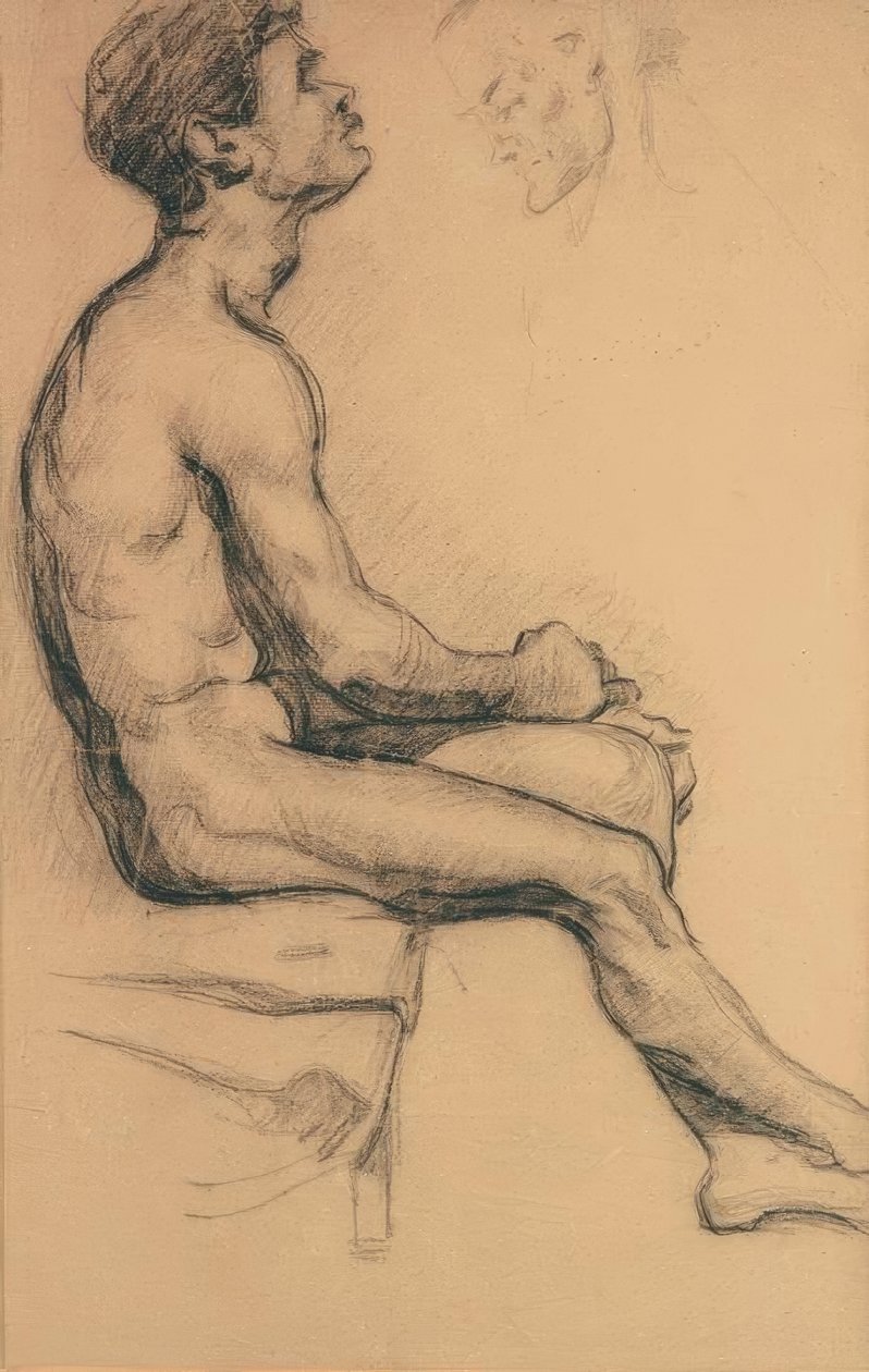 Estudo nu de um homem negro de Paul Cézanne