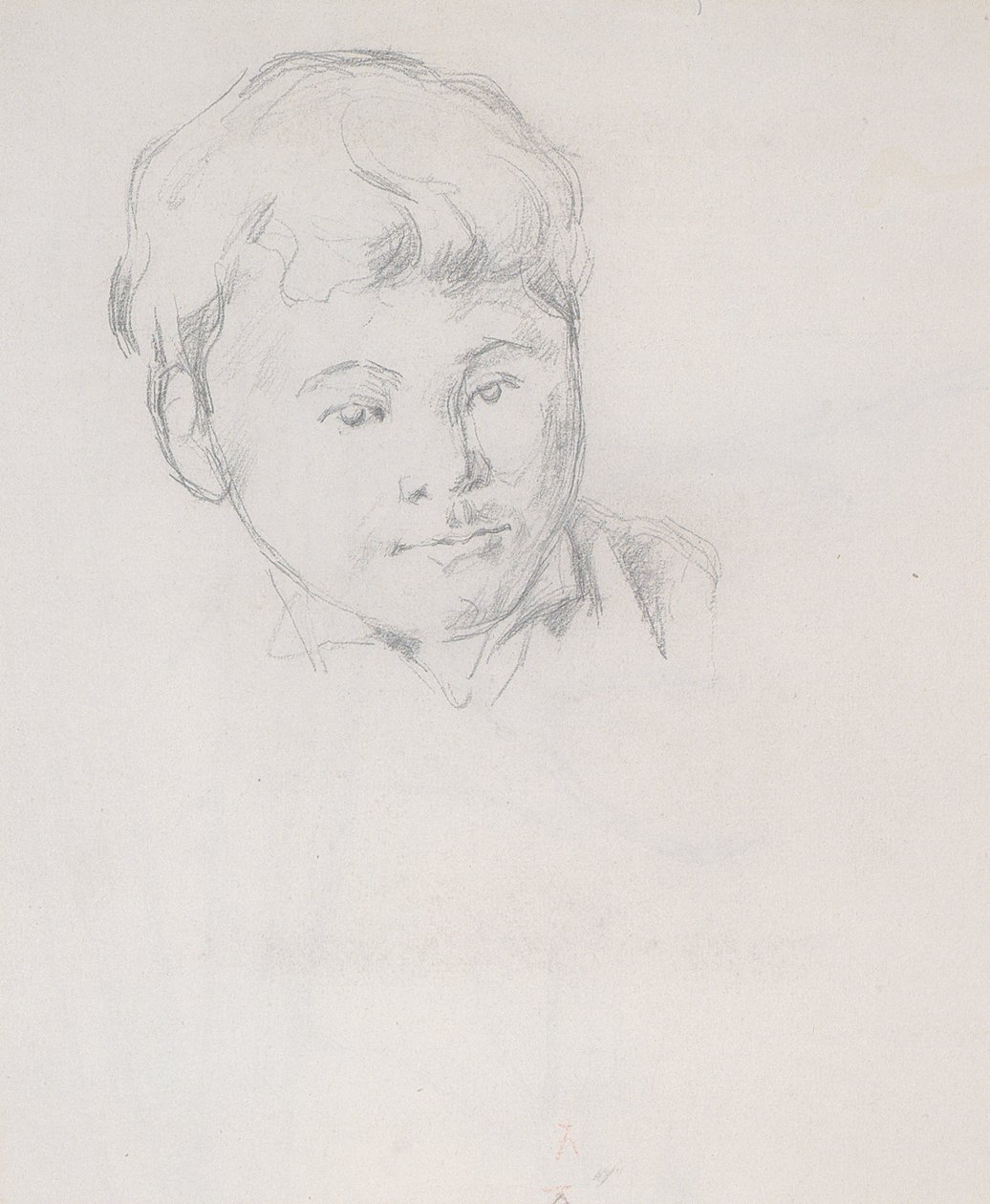 Retrato Paul Cézanne jun de Paul Cézanne