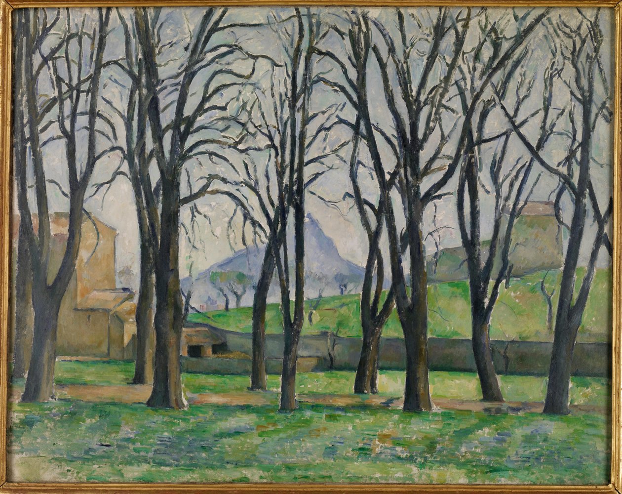 Castanheiros em Jas de Bouffan, c.1885-86 de Paul Cézanne