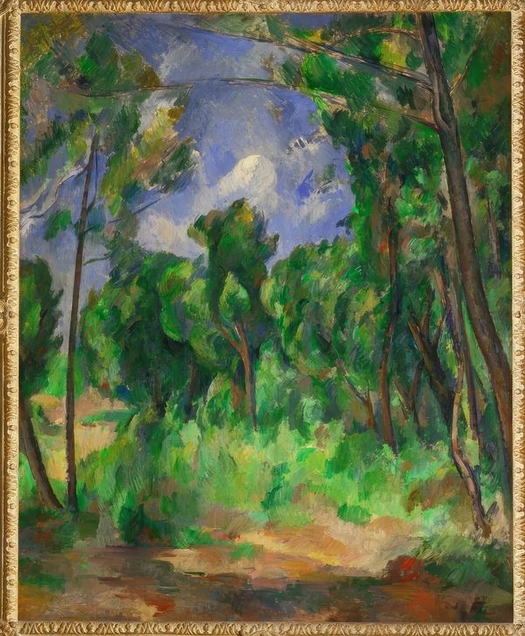 clareira de Paul Cézanne