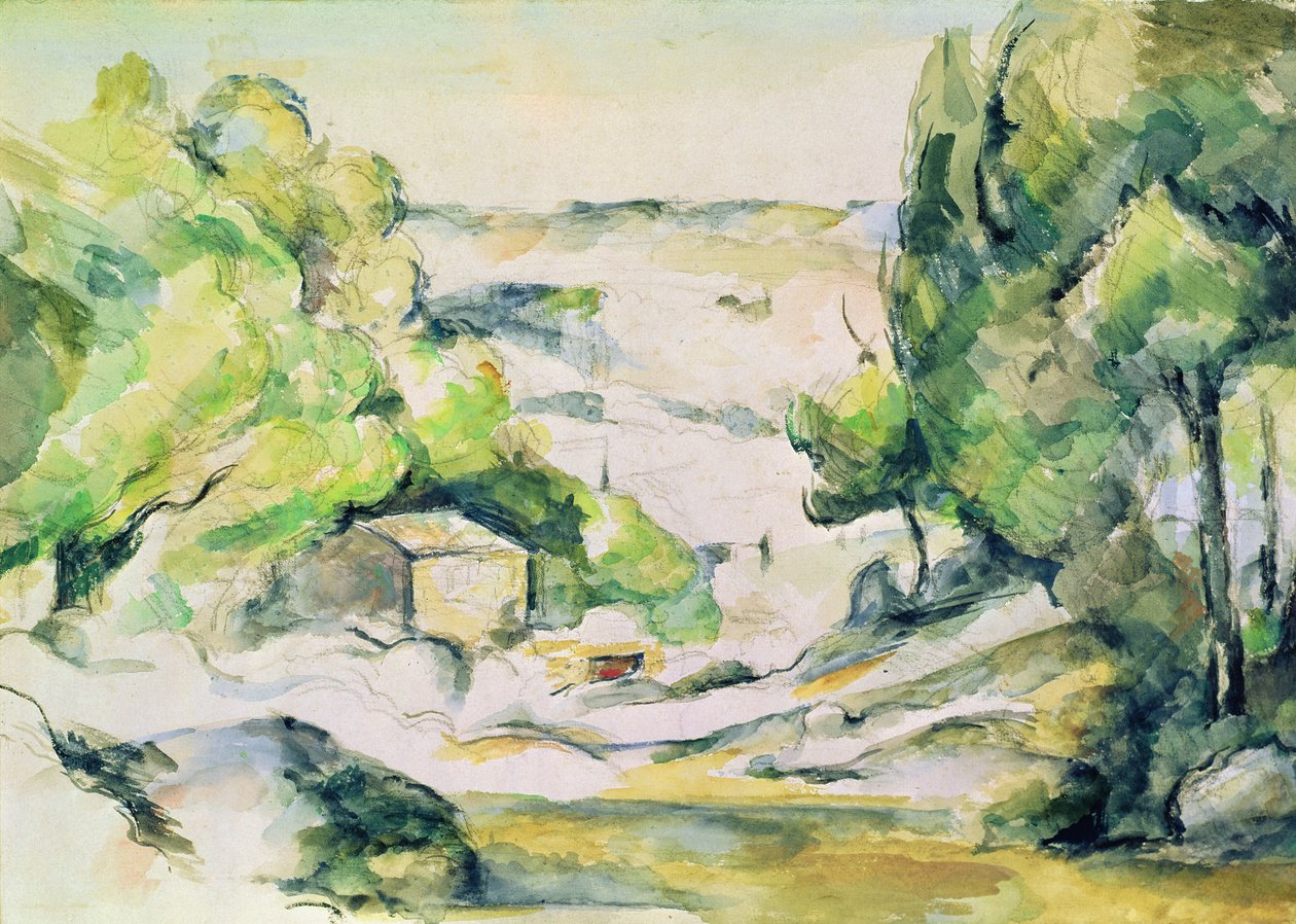 Campo, em, provence de Paul Cézanne