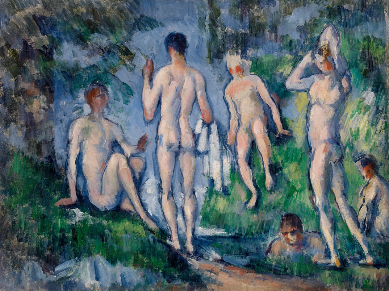 Grupo de banhistas, 1892-94 de Paul Cézanne