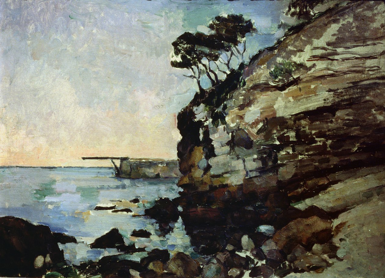 L&39;Estaque, ao entardecer de Paul Cézanne