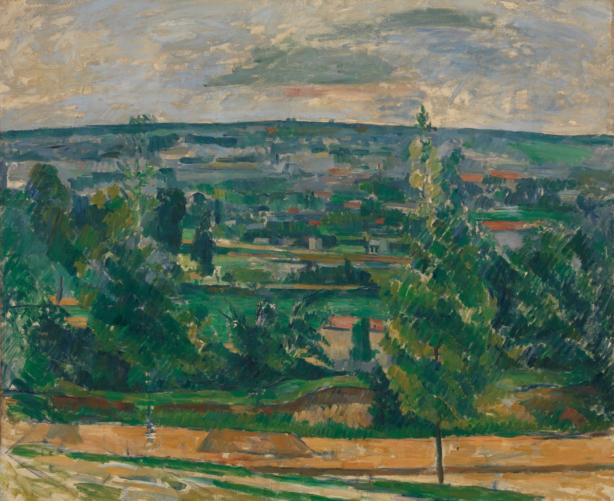Paisagem de Jas de Bouffan de Paul Cézanne