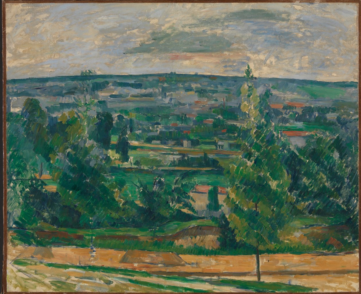 Paisagem de Jas de Bouffan de Paul Cézanne