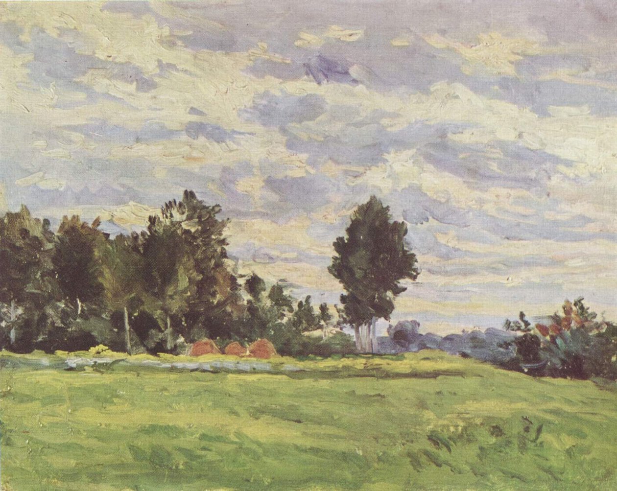 Paisagem na Ile de France de Paul Cézanne