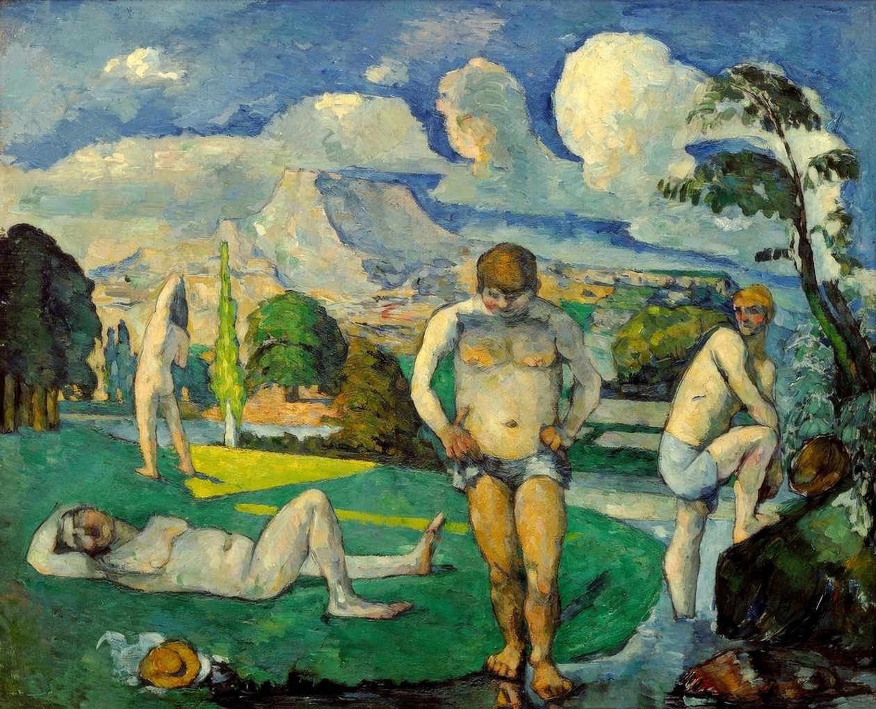 Nadadores em repouso de Paul Cézanne
