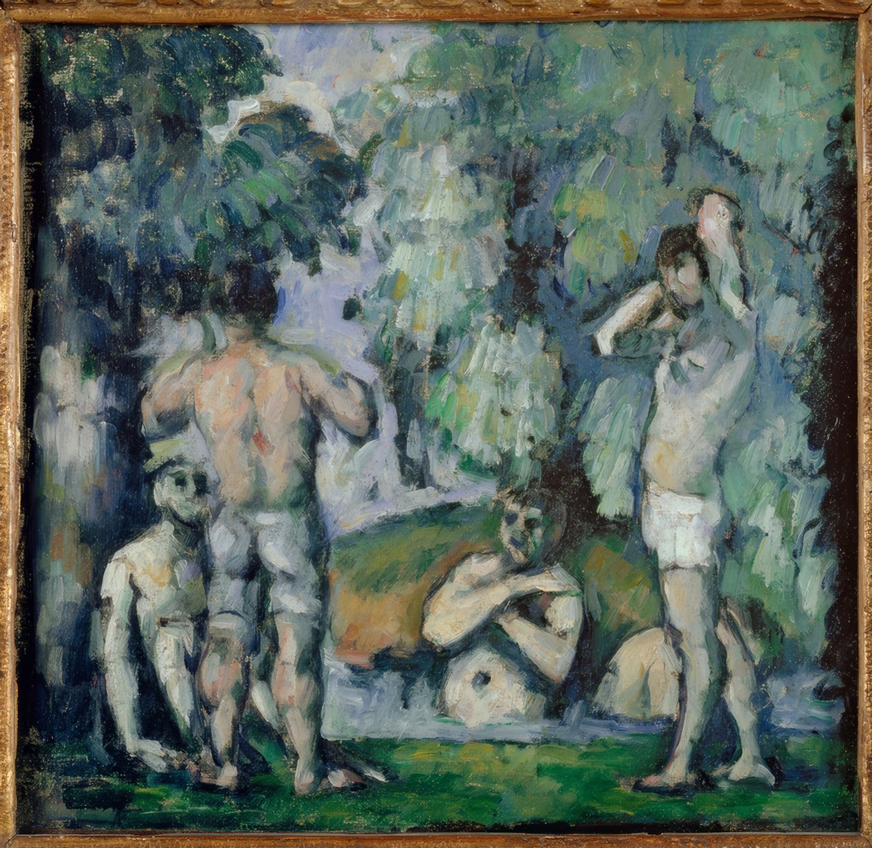 Os cinco banhistas de Paul Cézanne