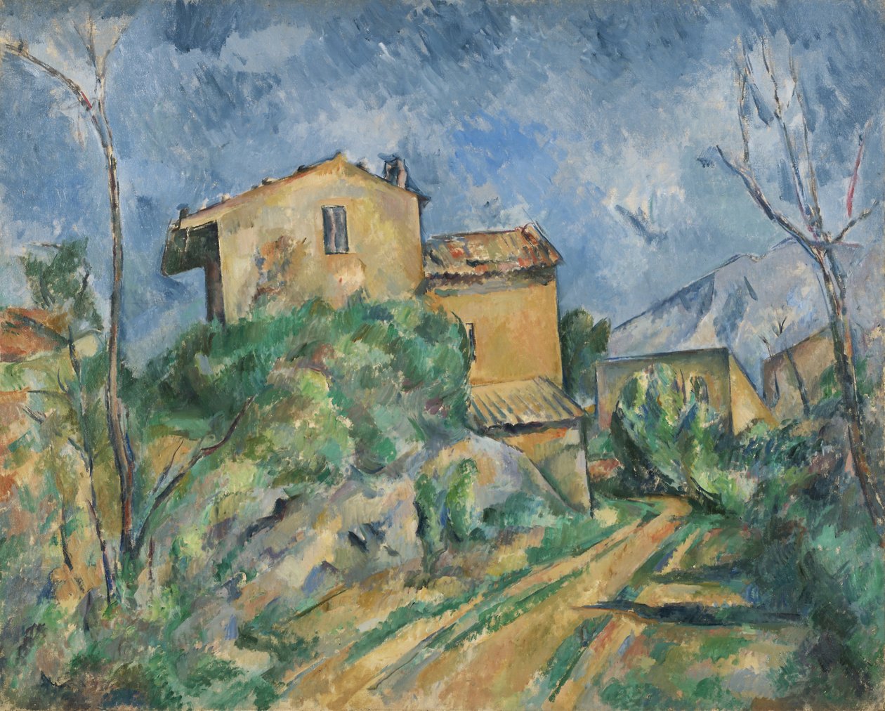 Casa Maria com Vista do Castelo Negro de Paul Cézanne