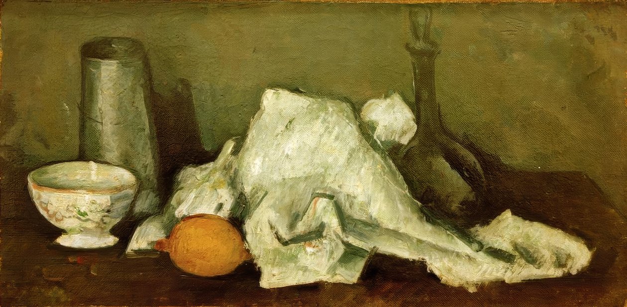 Jarro de leite e limão II de Paul Cézanne