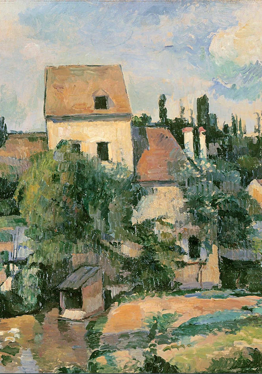 Moulin de la Couleuvre em Pontoise, 1881 (detalhe de 1109269) de Paul Cézanne