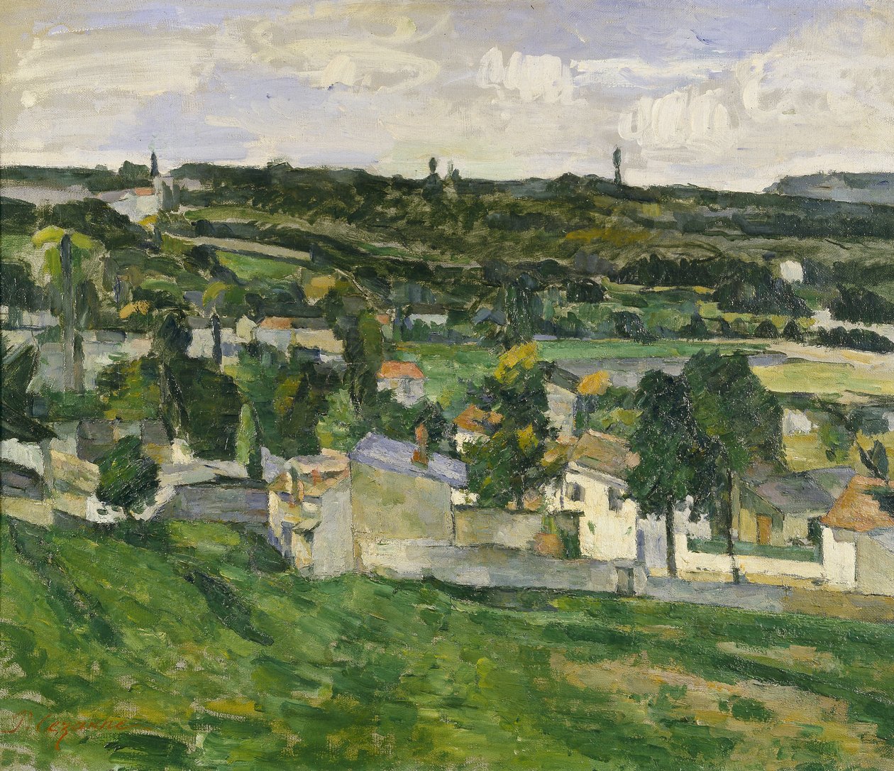 Perto de Auvers-sur-Oise, c.1880 de Paul Cézanne