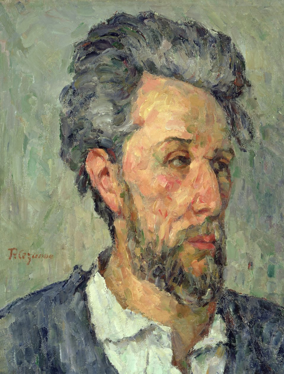 Retrato de Victor Chocquet, 1876-77 de Paul Cézanne