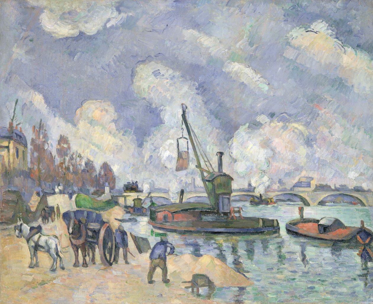Quai de Bercy, Paris, 1873-75 de Paul Cézanne