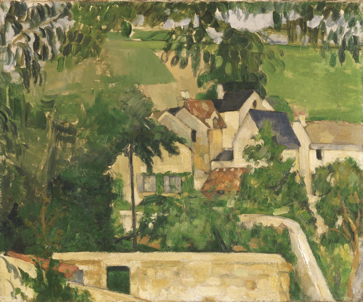Bairro Quatro, Auvers-sur-Oise de Paul Cézanne