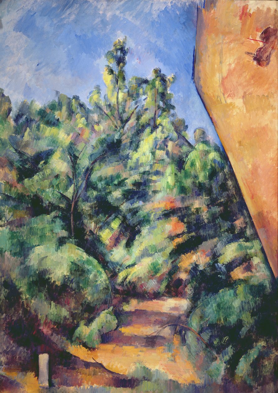 Rocha vermelha, c.1895 (veja também 287557) de Paul Cézanne